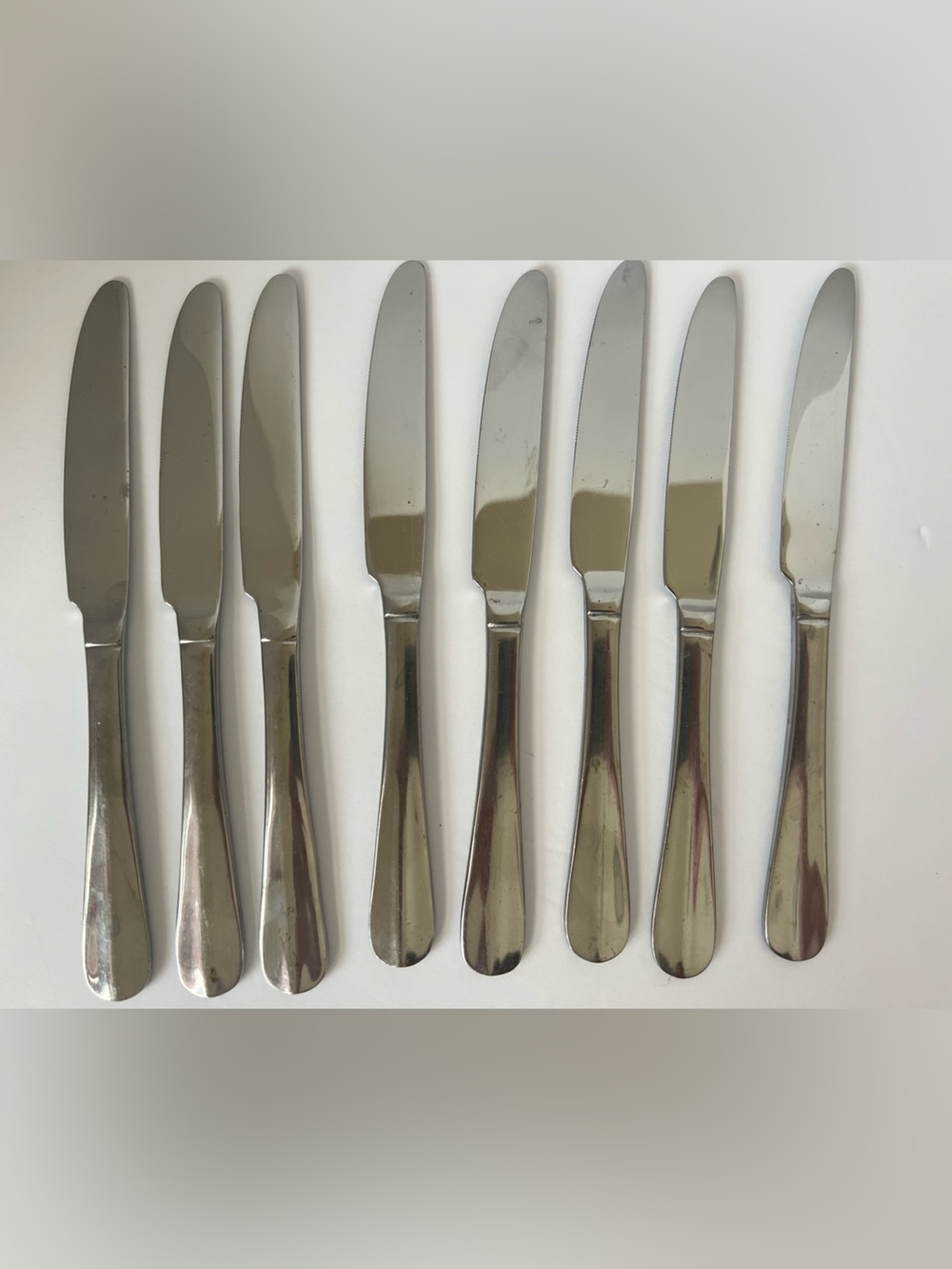 Pfaltzgraff Stainless Steel Dinner Knives Set of 8 Replacement Flatware